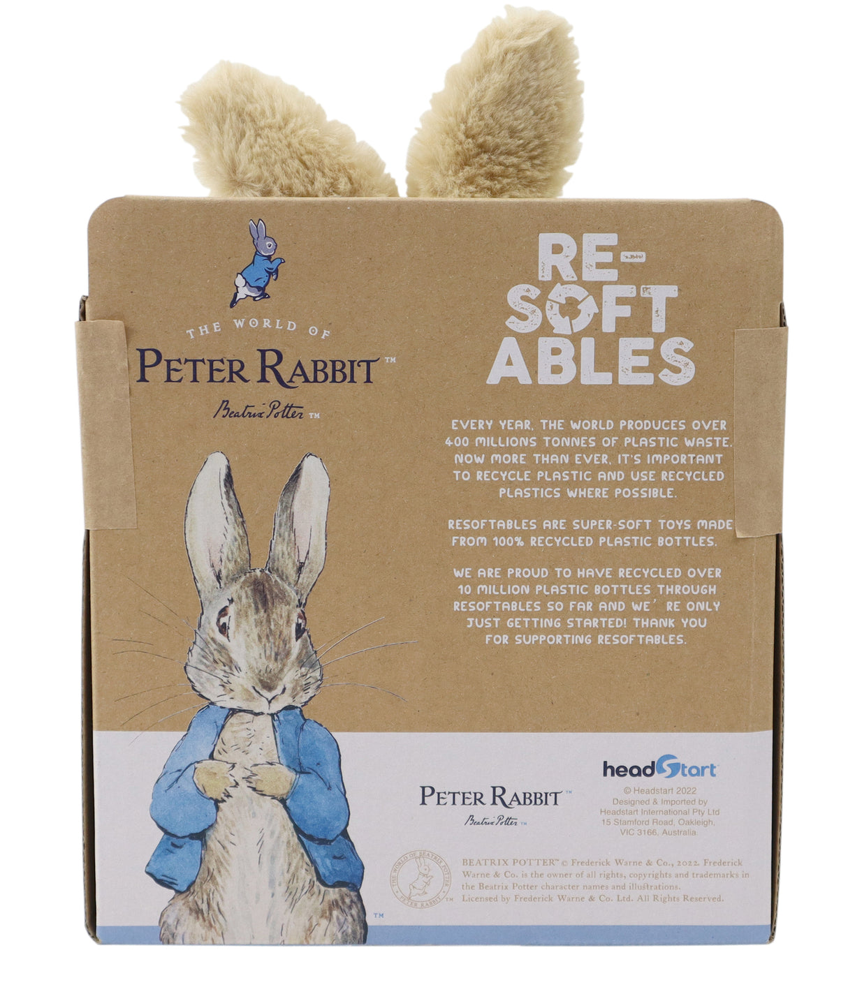Beatrix Potters Peter Rabbit, Resoftables 9" Plush in Basket