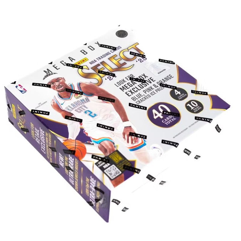 2024-25 Panini Select Basketball Mega Box (Blue,Pink,Orange Cracked Ice!)