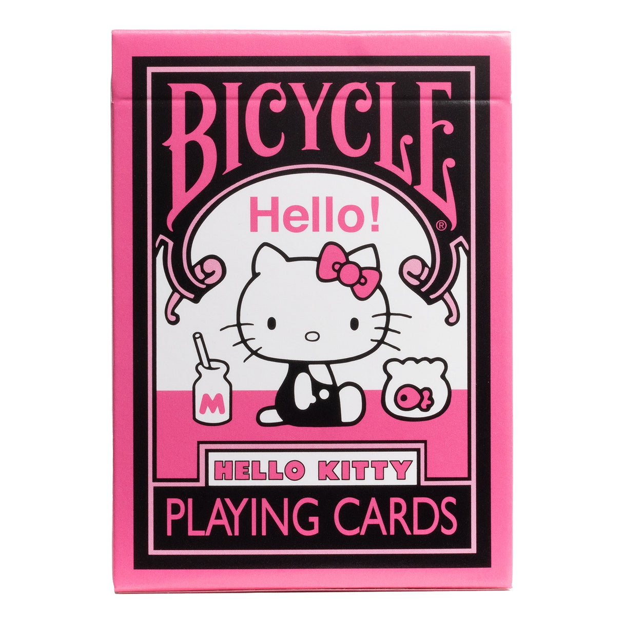 Bicycle Hello Kitty Black & Pink Playing Cards