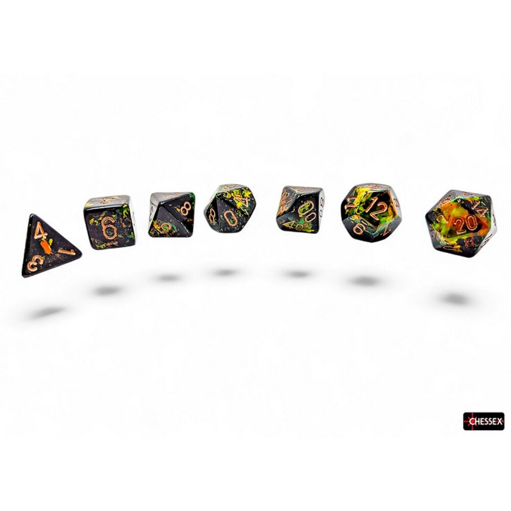 CHX 24405 Brush Polyhedral Deep Forest/gold 7-Die Set