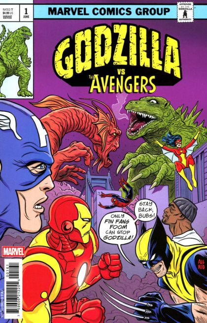 Godzilla vs. Avengers #1 Michael Allred King of Monsters Homage Variant Comic