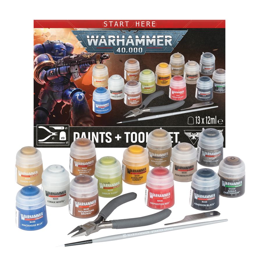 Warhammer 40,000: Paint + Tools set, 60-12