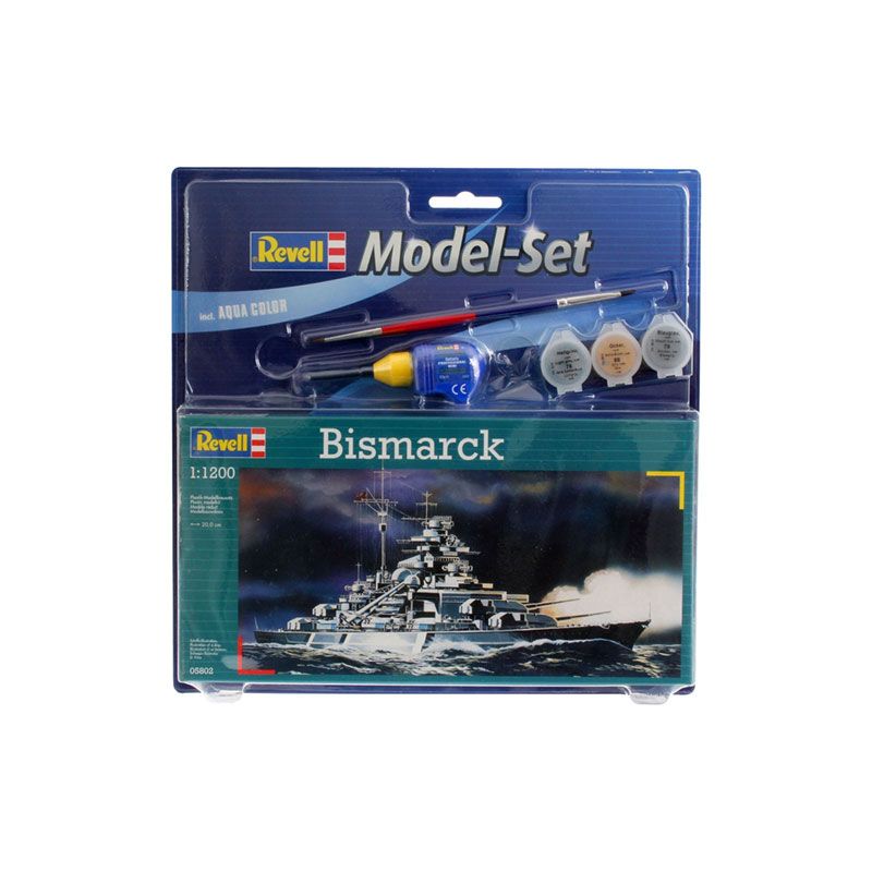 REVELL MODEL SET BISMARCK, 1:1200 Scale Model Kit