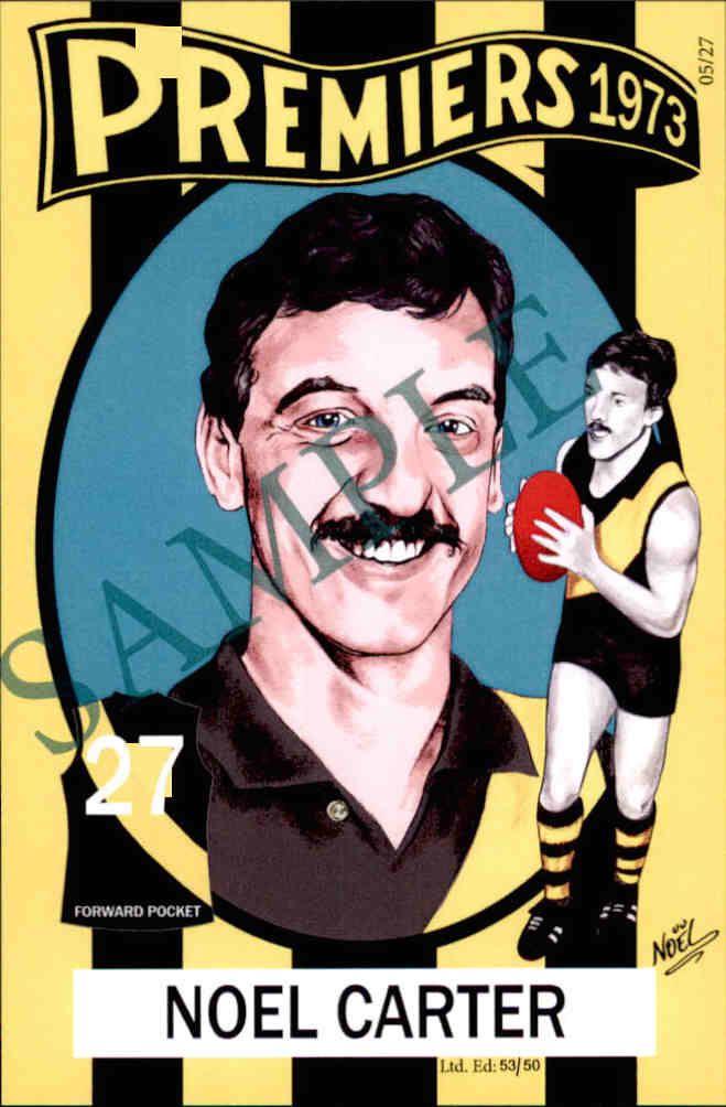 Richmond Tigers, 1973-1974 Back to Back Premiers Card Set by Noel