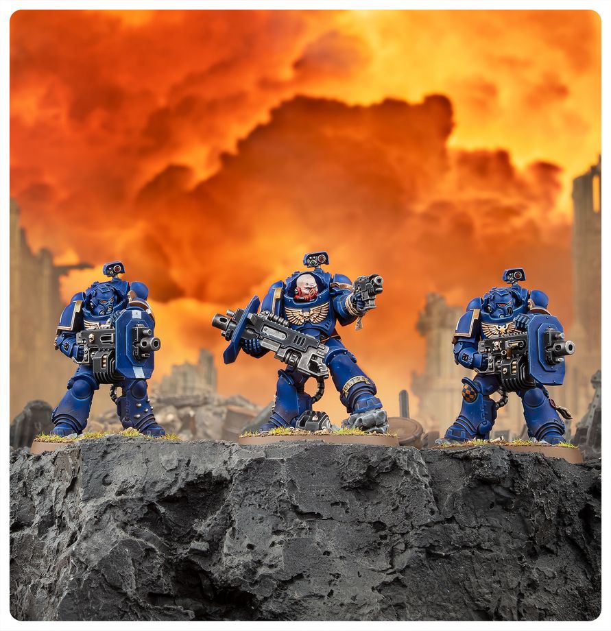 Warhammer 40,000 - 48-110, Space Marines, Eradicator Squad With Heavy Bolters