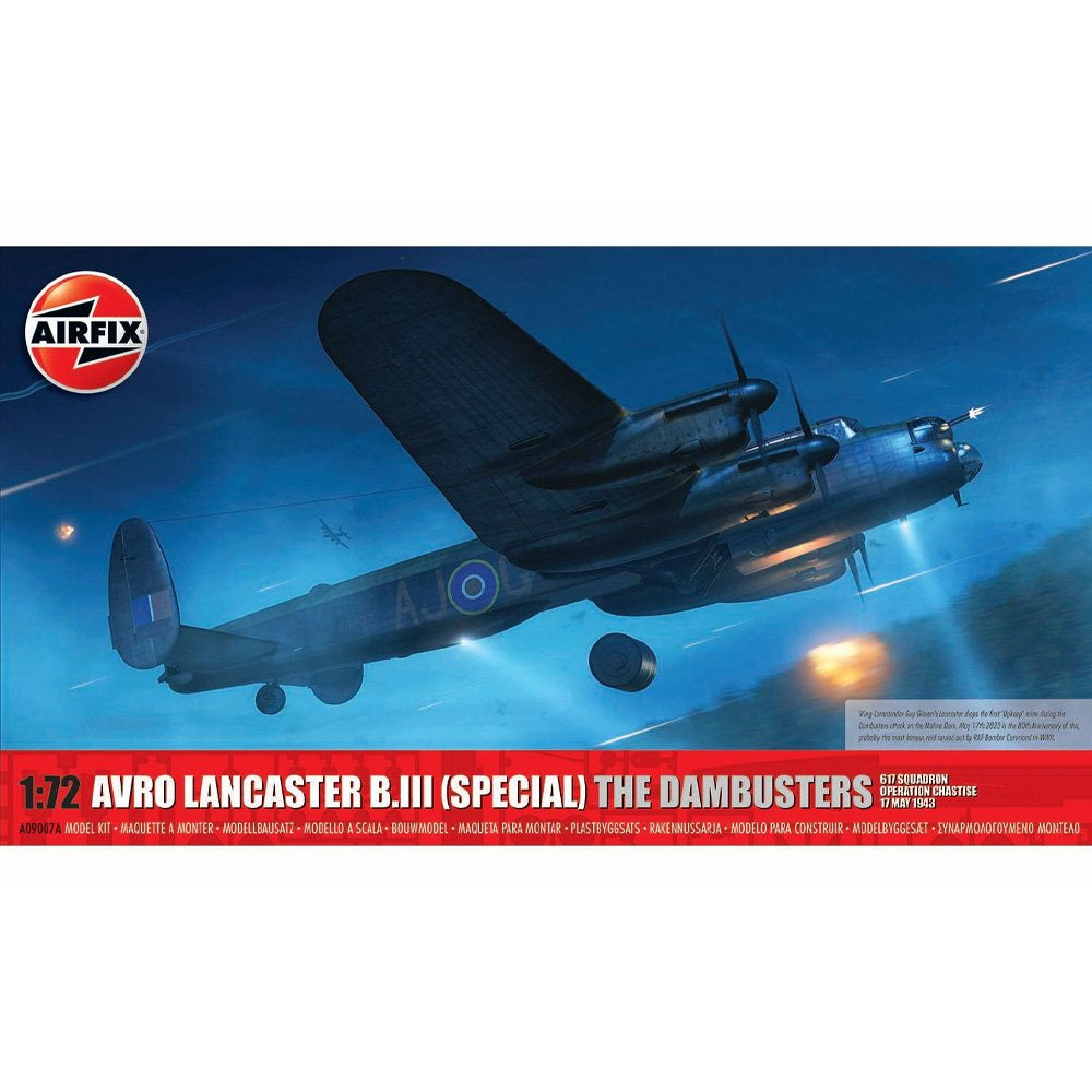 AIRFIX AVRO LANCASTER B.III (SPECIAL) 'THE DAMBUSTERS', 1:72 Scale Model Kit