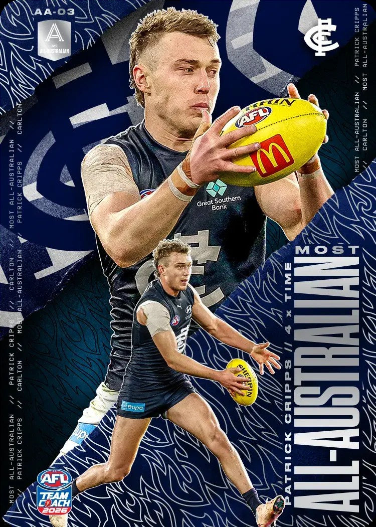 Patrick Cripps, All-Australian Silver, 2026 Teamcoach AFL