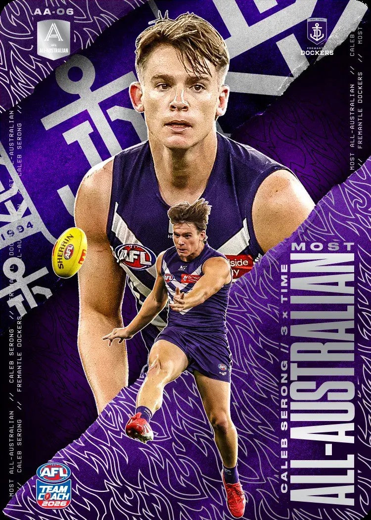Caleb Serong, All-Australian Silver, 2026 Teamcoach AFL