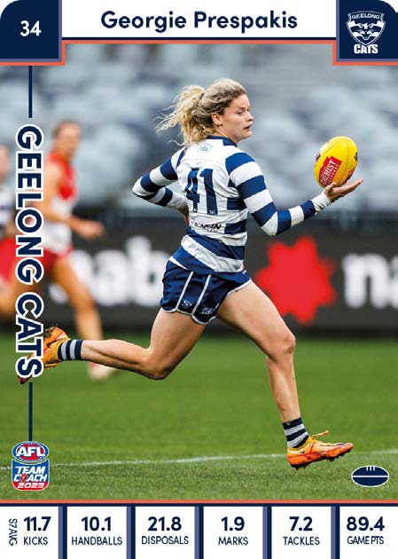 2023 Teamcoach AFLW Common Cards - Cards 1 to 90 - Pick Your Card