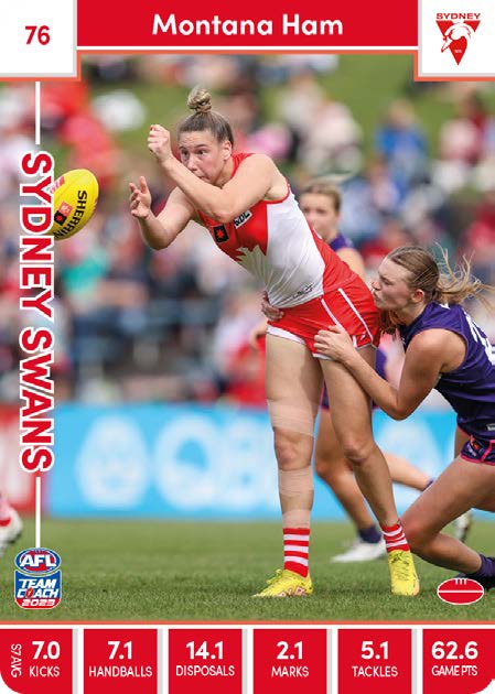 2023 Teamcoach AFLW Common Cards - Cards 1 to 90 - Pick Your Card