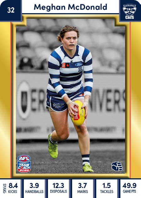 2023 Teamcoach AFLW GOLD Parallel Cards - Cards 1 to 90 - Pick Your Card
