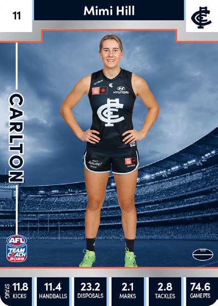 2023 Teamcoach AFLW Silver Parallel Cards - Cards 1 to 90 - Pick Your Card