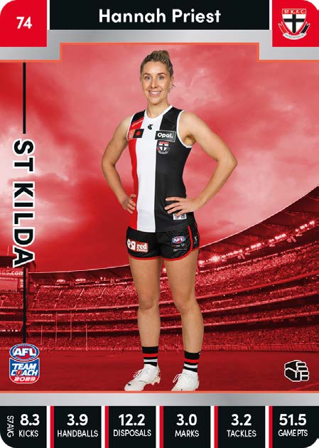 2023 Teamcoach AFLW Silver Parallel Cards - Cards 1 to 90 - Pick Your Card