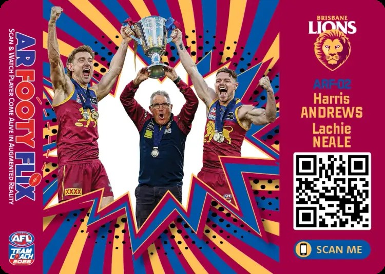 2026 Teamcoach AFL, AR Footy Flix Cards - Cards ARF-01 to ARF-18 - Pick Your Card