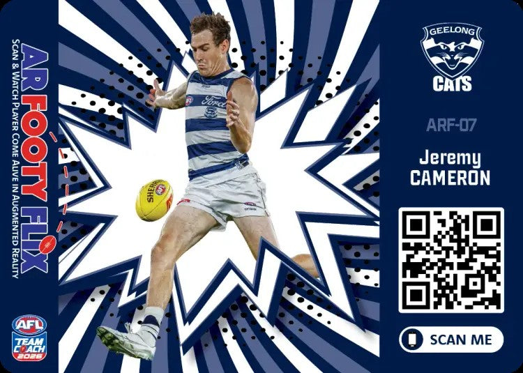 2026 Teamcoach AFL, AR Footy Flix Cards - Cards ARF-01 to ARF-18 - Pick Your Card