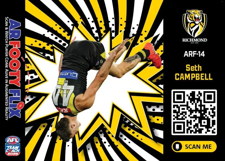 2026 Teamcoach AFL, AR Footy Flix Cards - Cards ARF-01 to ARF-18 - Pick Your Card