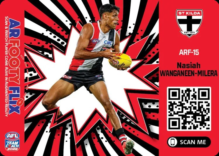 2026 Teamcoach AFL, AR Footy Flix Cards - Cards ARF-01 to ARF-18 - Pick Your Card