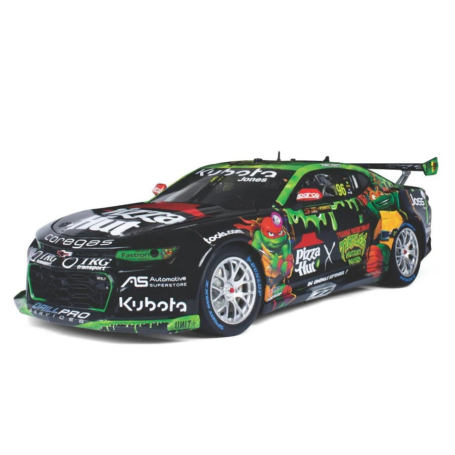 Biante CHEVROLET CAMARO - BJR - JONES/BOYS #96 - 2023 Penrite Sandown 500 - Race 24 - Pizza Hut TMNT Livery - 1:18 Scale Diecast Model Car