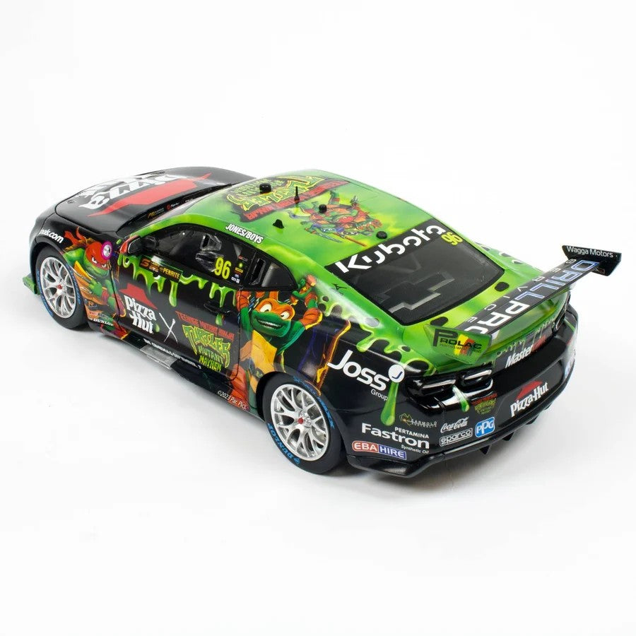 Biante CHEVROLET CAMARO - BJR - JONES/BOYS #96 - 2023 Penrite Sandown 500 - Race 24 - Pizza Hut TMNT Livery - 1:18 Scale Diecast Model Car