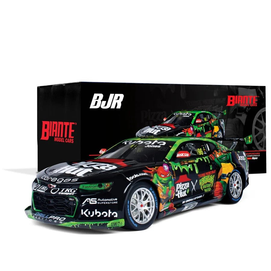 Biante CHEVROLET CAMARO - BJR - JONES/BOYS #96 - 2023 Penrite Sandown 500 - Race 24 - Pizza Hut TMNT Livery - 1:18 Scale Diecast Model Car