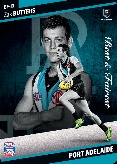 Zak Butters, BF-13, Best & Fairest, 2024 Teamcoach AFL