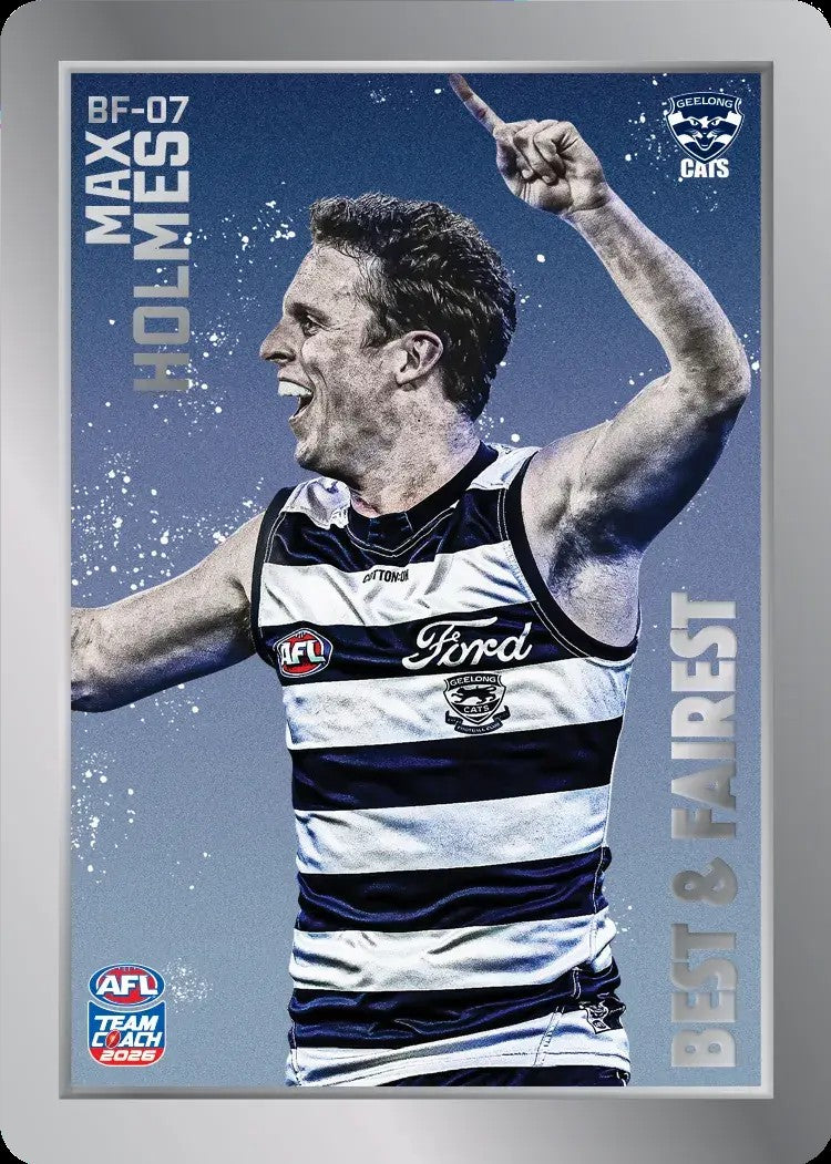 2026 Teamcoach AFL Silver Best & Fairest Cards - Cards BF-01 to BF-18 - Pick Your Card