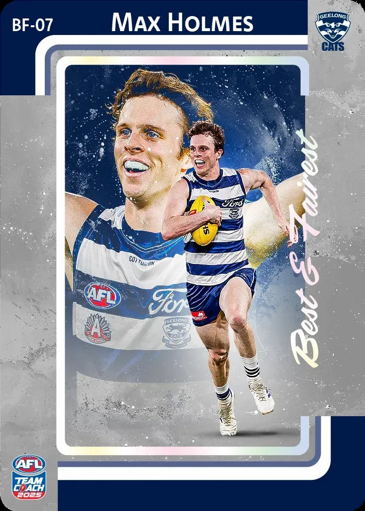 2025 Teamcoach AFL Silver Best & Fairest Cards - Cards BF-01 to BF-18 - Pick Your Card