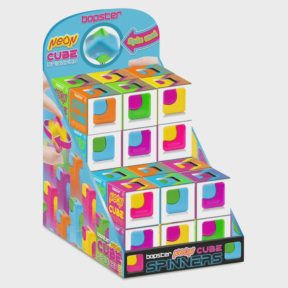 Bopster - Neon Fidget Cube Spinner (Assorted)