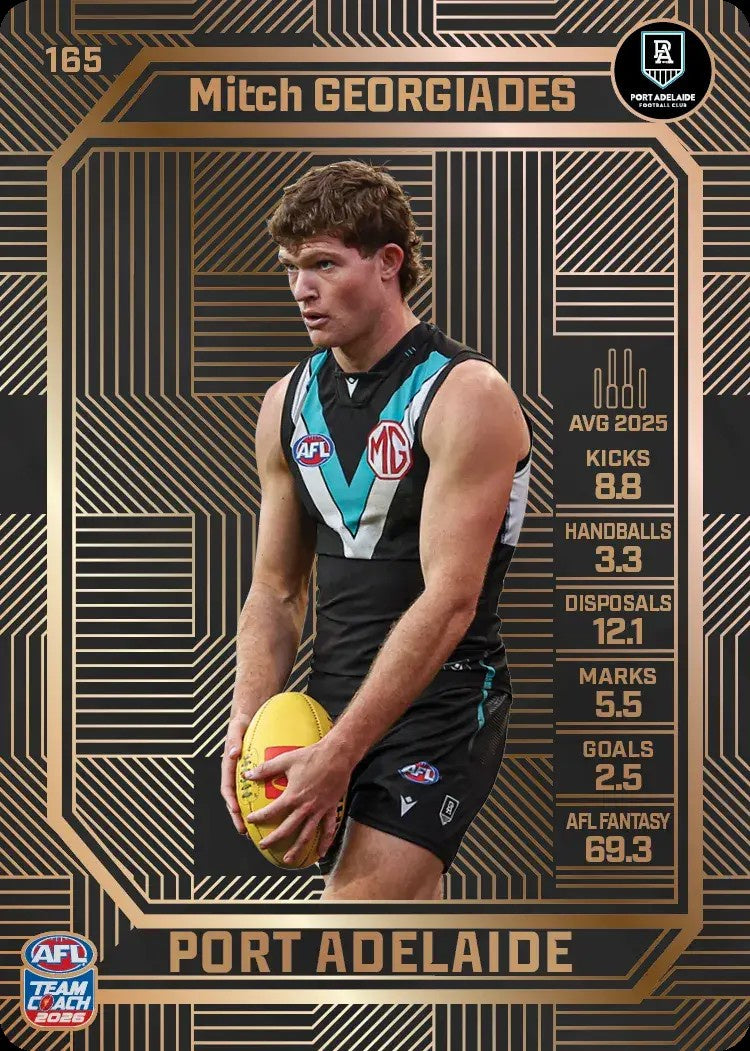 Mitch Georgiades, #185, Bronze, 2026 Teamcoach AFL