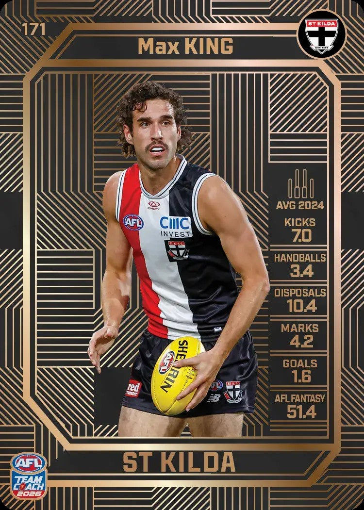 Max King, #171, Bronze, 2026 Teamcoach AFL