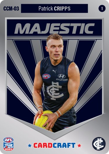 Patrick Cripps, CCM-03-1, Majestic Card Craft, 2024 Teamcoach AFL
