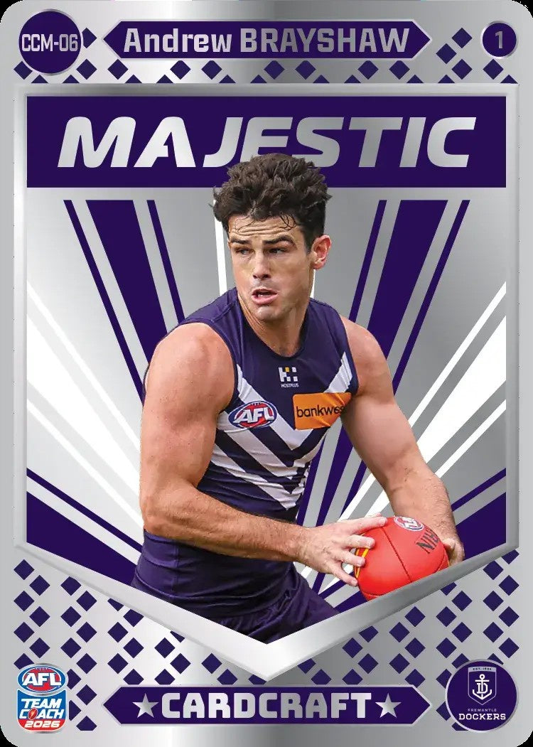 Andrew Brayshaw, CCM-06-1, Majestic Card Craft, 2026 Teamcoach AFL