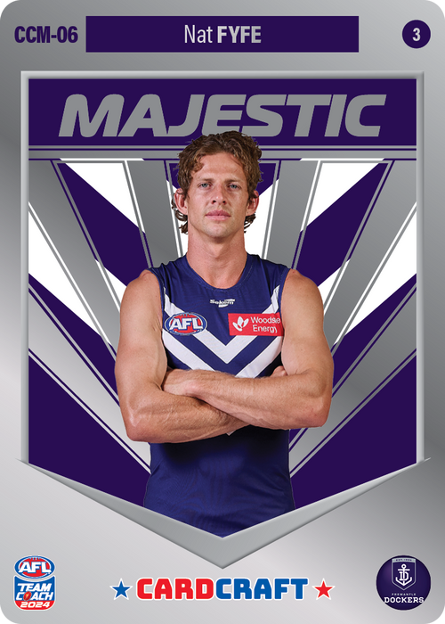 Nat Fyfe, CCM-06-3, Majestic Card Craft, 2024 Teamcoach AFL