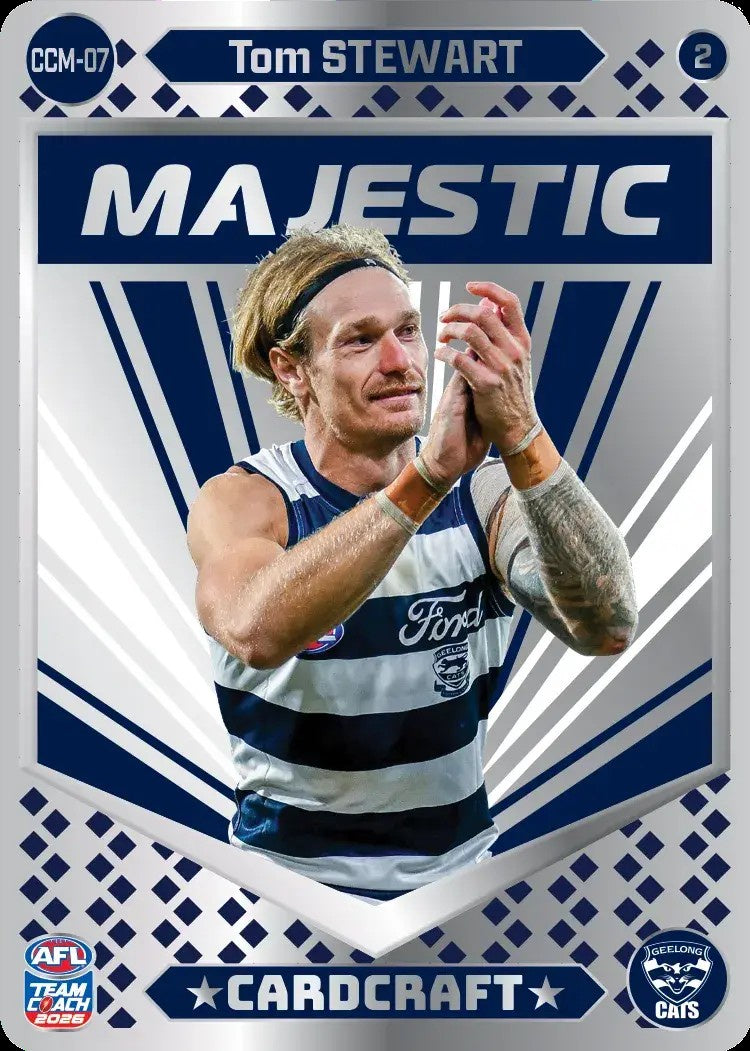 Tom Stewart, CCM-07-2, Majestic Card Craft, 2026 Teamcoach AFL