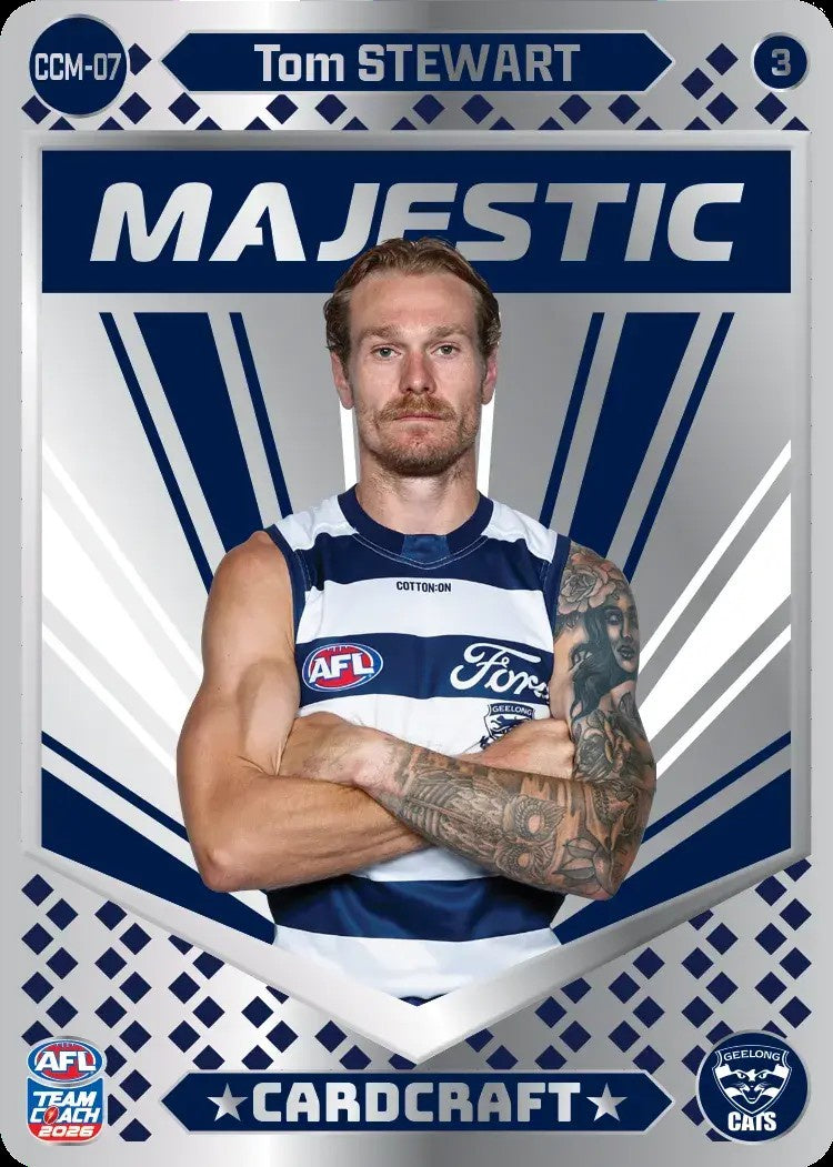 Tom Stewart, CCM-07-3, Majestic Card Craft, 2026 Teamcoach AFL