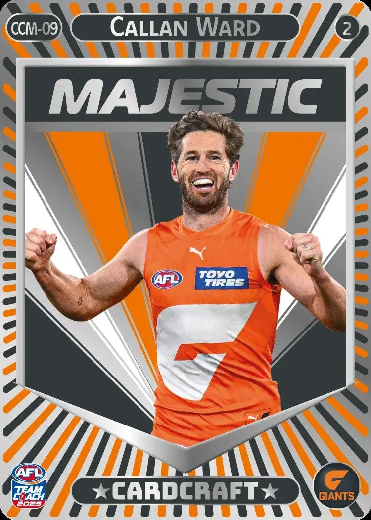 Callan Ward, CCM-09-2, Majestic Card Craft, 2025 Teamcoach AFL