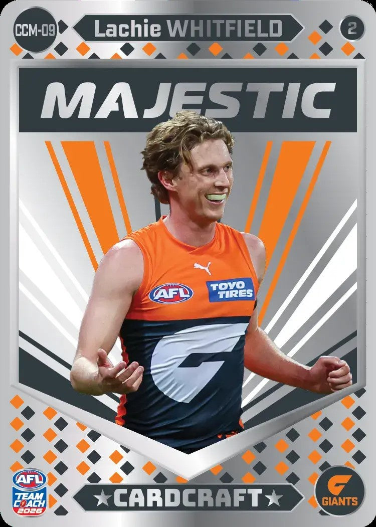 Lachie Whitfield, CCM-09-2, Majestic Card Craft, 2026 Teamcoach AFL