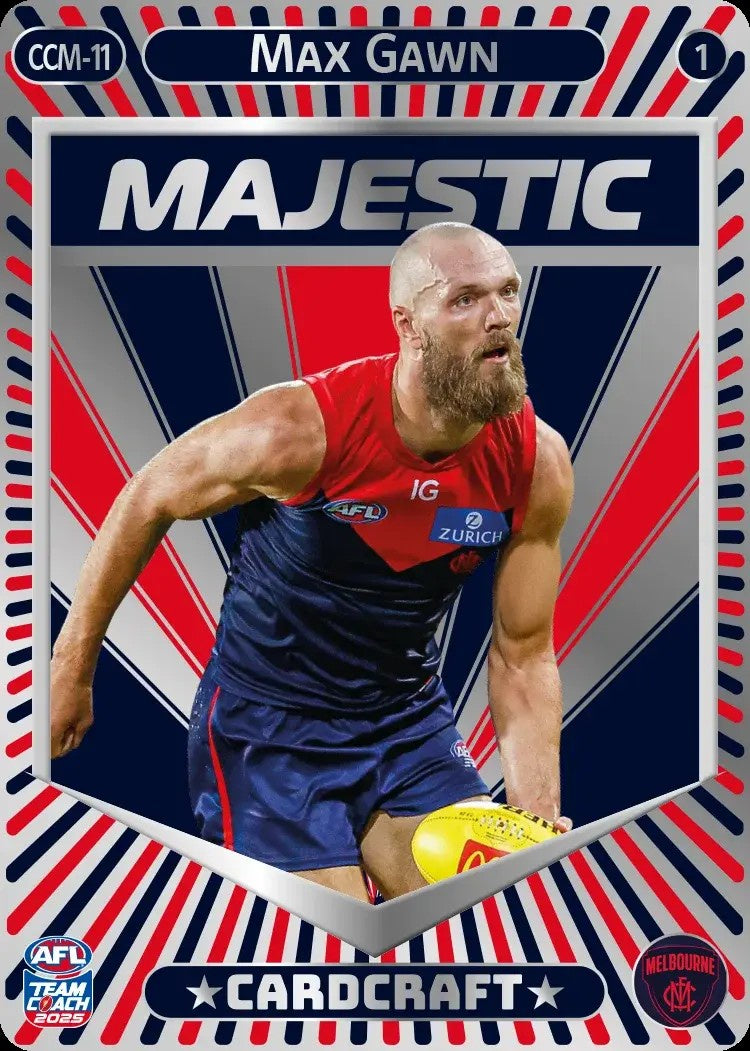Max Gawn, CCM-11-1, Majestic Card Craft, 2025 Teamcoach AFL