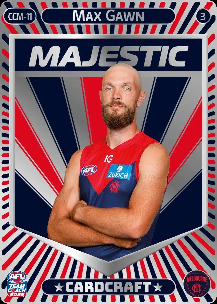 Max Gawn, CCM-11-3, Majestic Card Craft, 2025 Teamcoach AFL