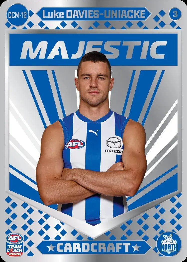 Luke Davies-Uniacke, CCM-12-3, Majestic Card Craft, 2026 Teamcoach AFL