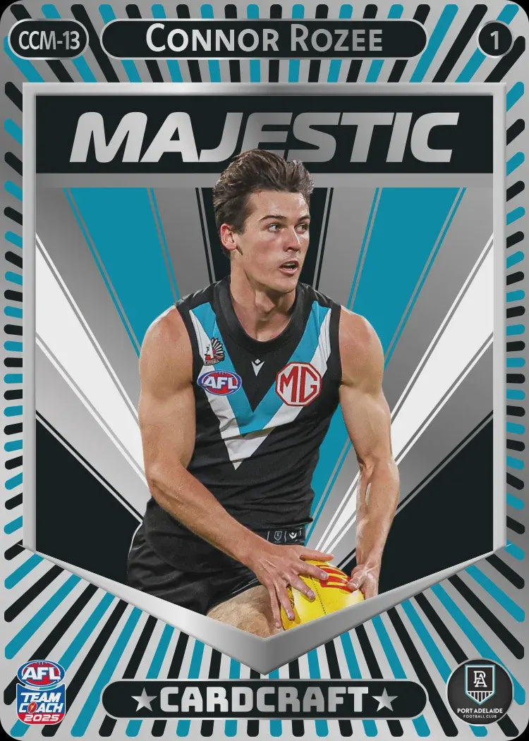 Connor Rozee, CCM-13-1, Majestic Card Craft, 2025 Teamcoach AFL