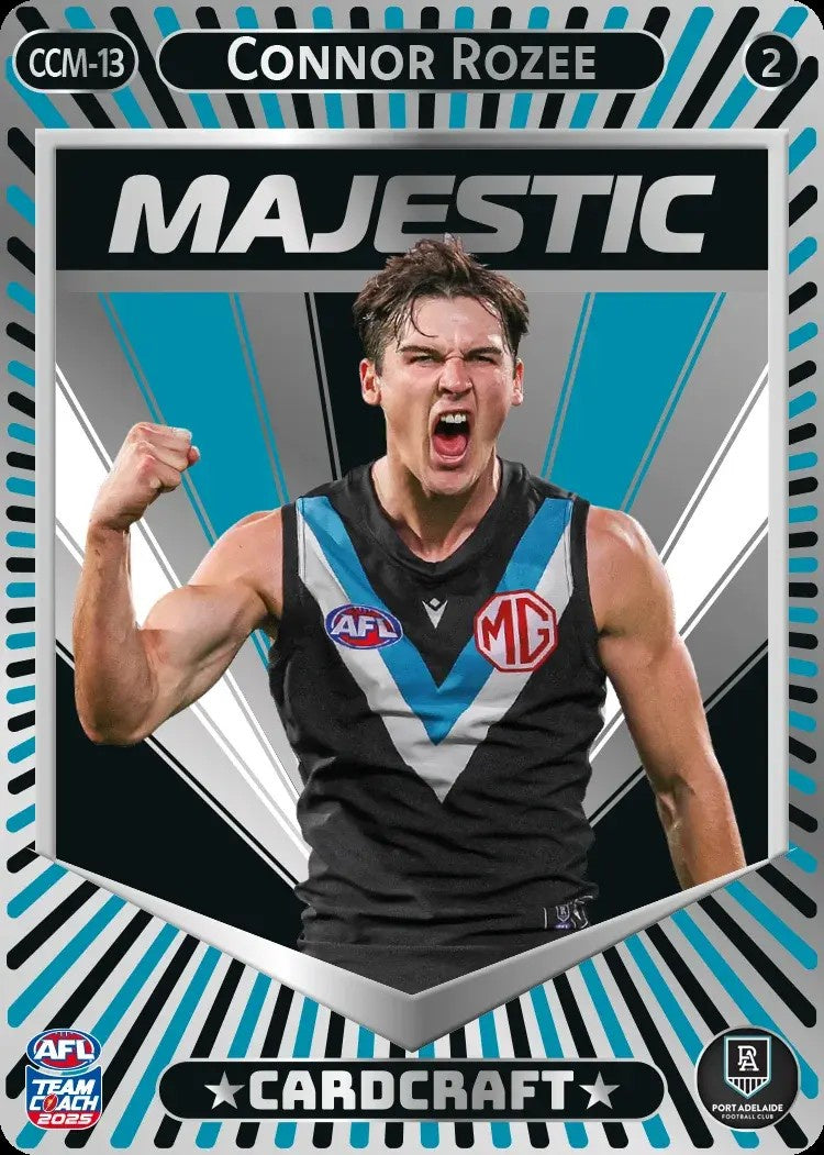 Connor Rozee, CCM-13-2, Majestic Card Craft, 2025 Teamcoach AFL