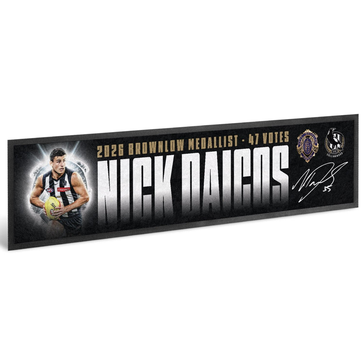 Nick Daicos 2026 Brownlow Medallist Bar Runner