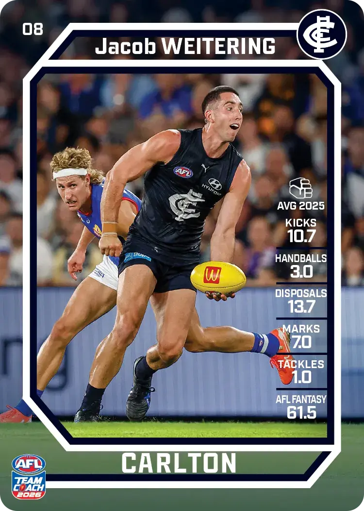 2026 Teamcoach AFL Common Cards - Cards 1 to 100 - Pick Your Card