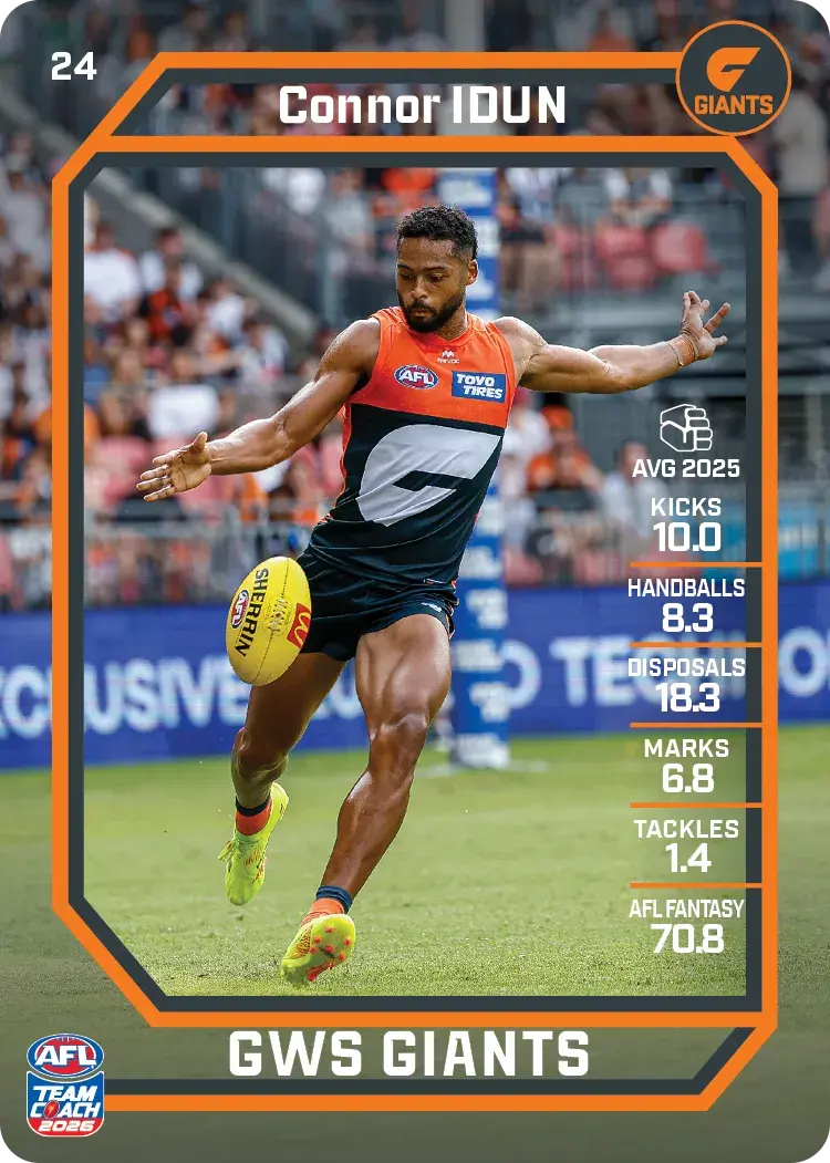 2026 Teamcoach AFL Common Cards - Cards 1 to 100 - Pick Your Card