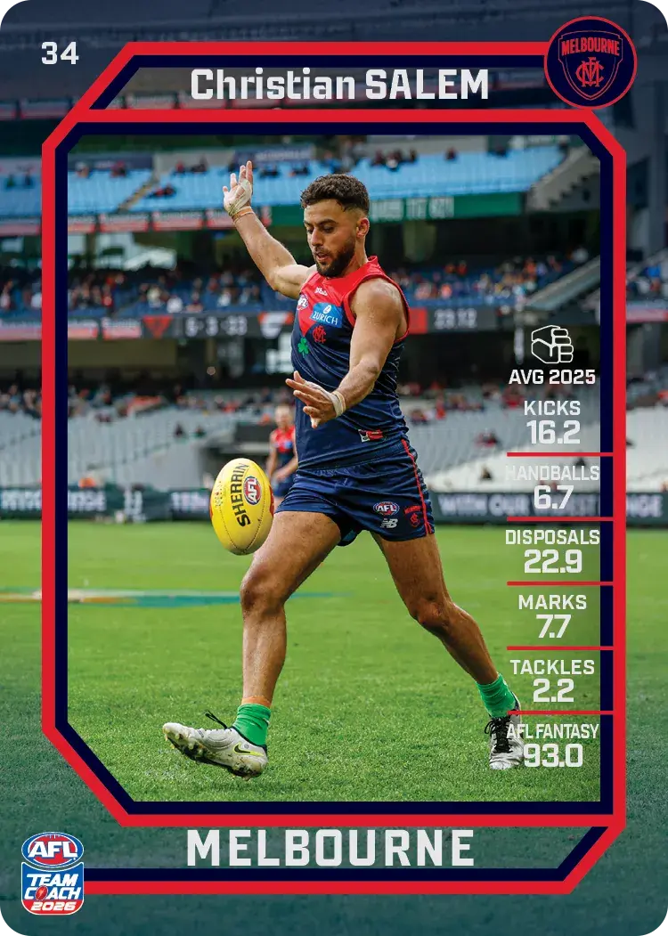 2026 Teamcoach AFL Common Cards - Cards 1 to 100 - Pick Your Card