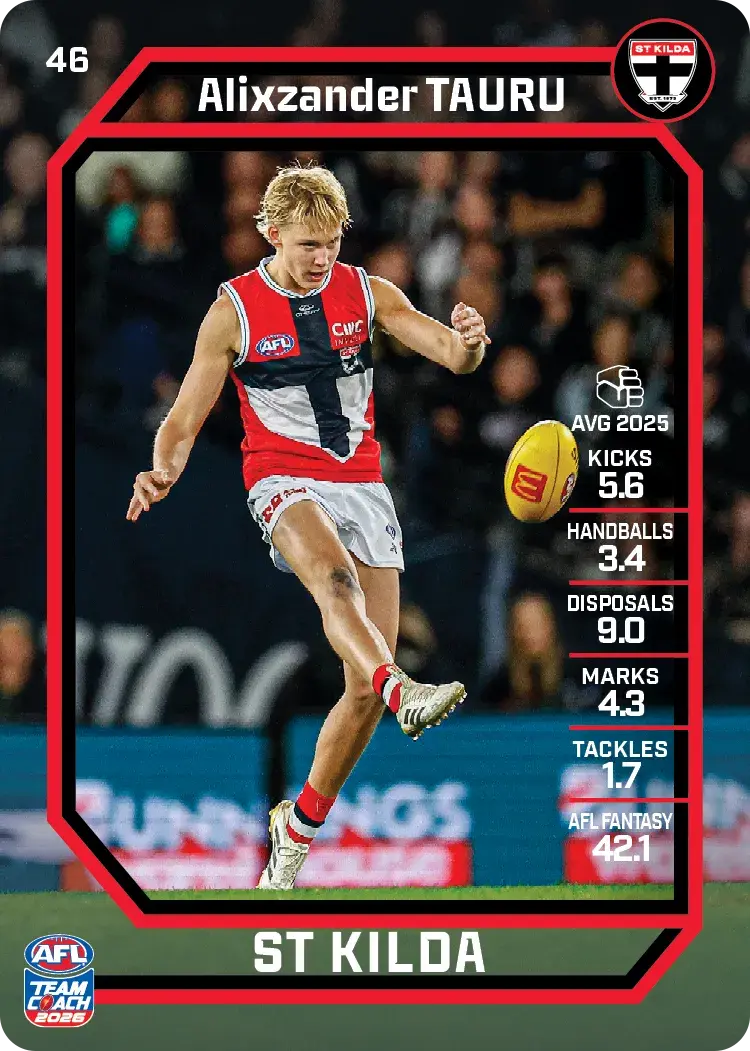 2026 Teamcoach AFL Common Cards - Cards 1 to 100 - Pick Your Card