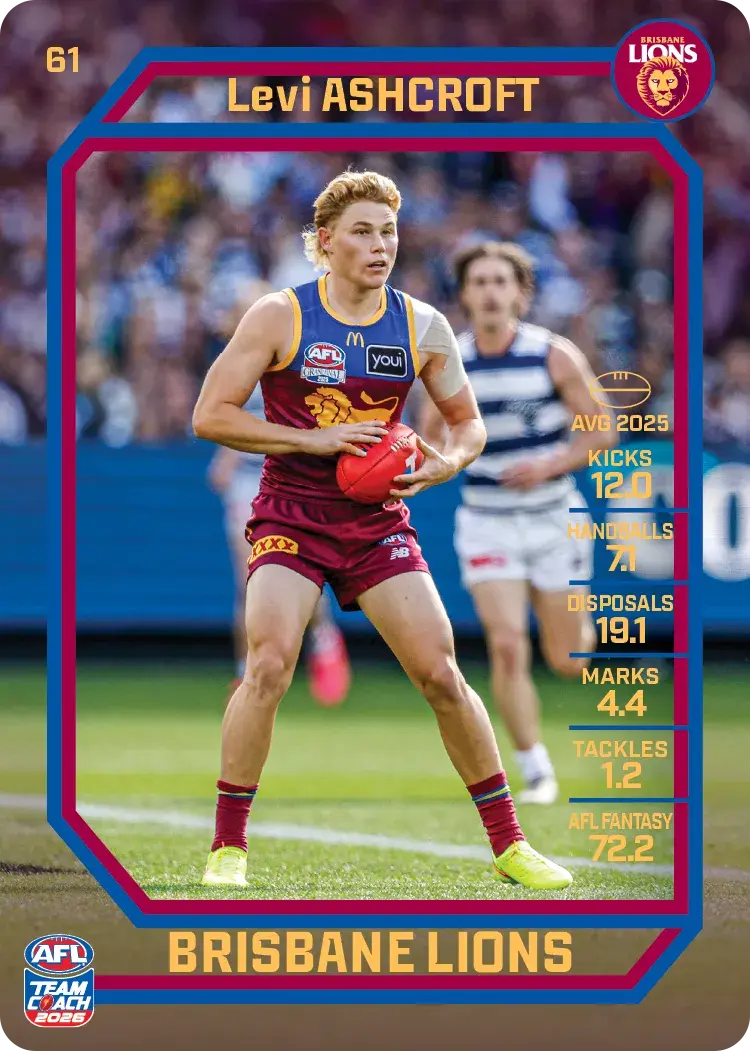 2026 Teamcoach AFL Common Cards - Cards 1 to 100 - Pick Your Card