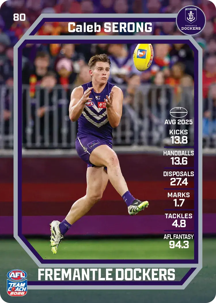 2026 Teamcoach AFL Common Cards - Cards 1 to 100 - Pick Your Card
