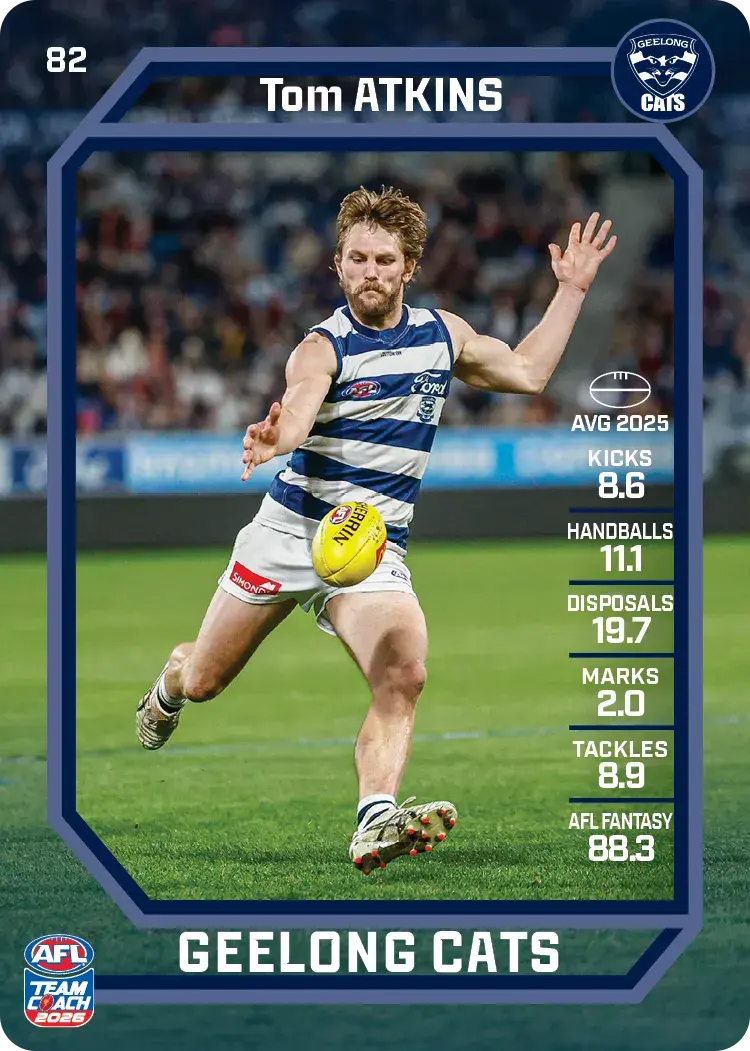2026 Teamcoach AFL Common Cards - Cards 1 to 100 - Pick Your Card